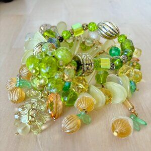Endearing Combination Bracelets (2) in Spring Colours